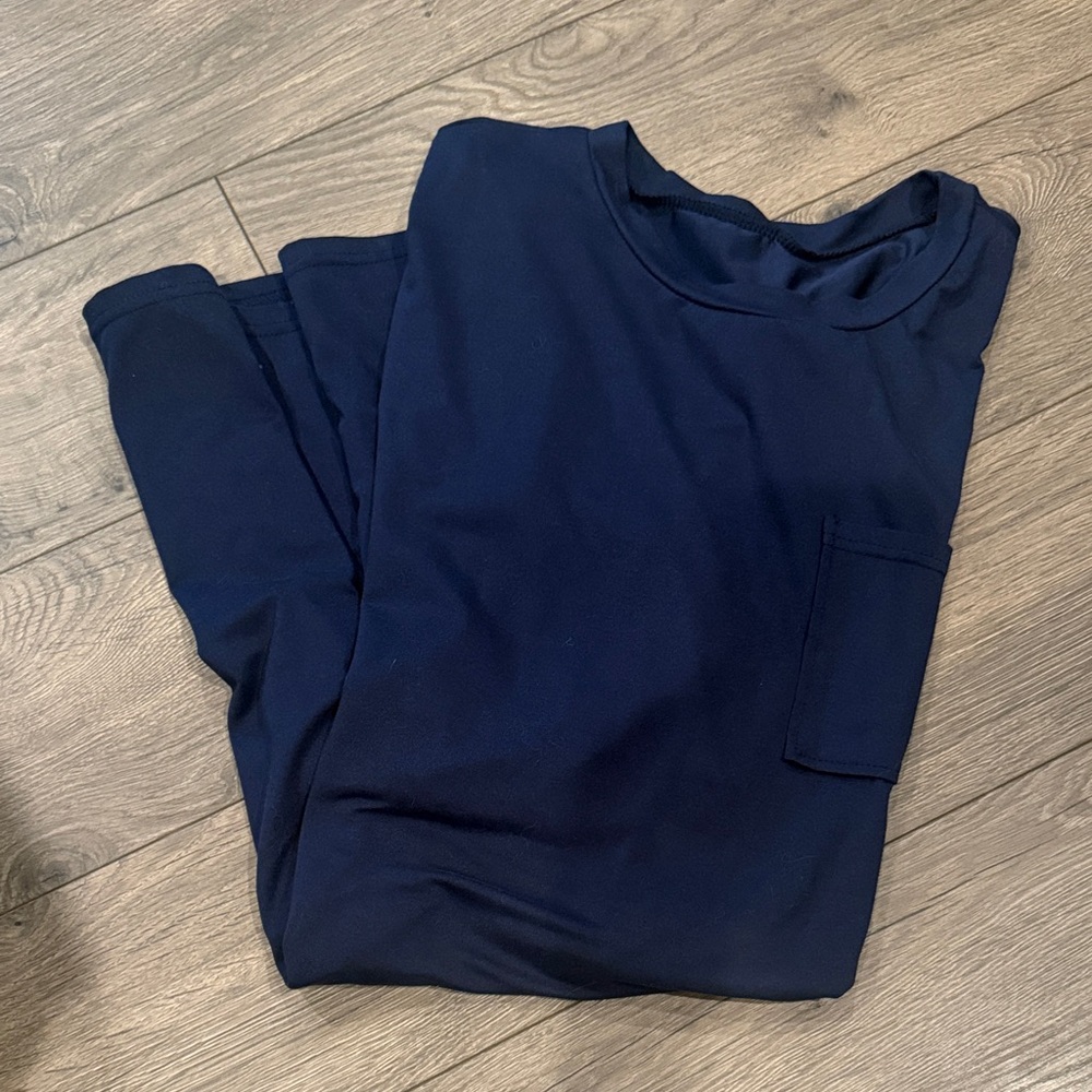 Navy Blue T-Shirt with Pocket